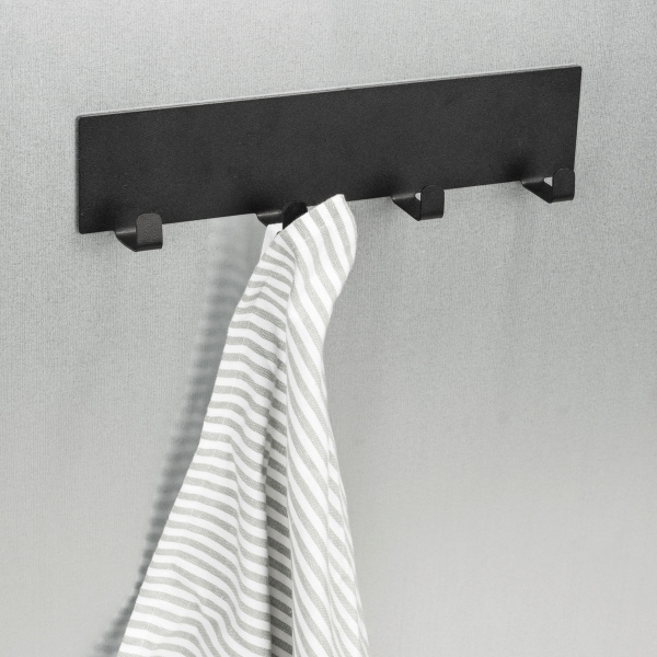 Μαγνητική Κρεμάστρα 4 Θέσεων (30x2x6.5) Wenko Ima Black 55013100