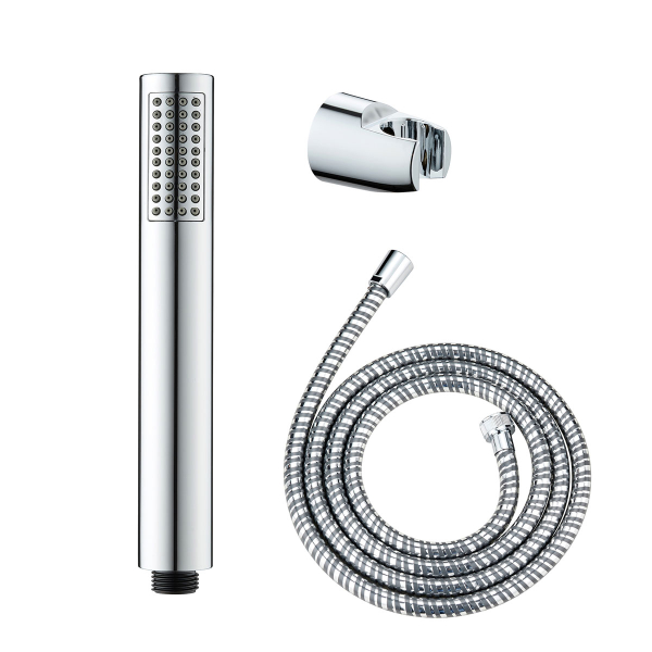 Τηλέφωνο Μπάνιου Με Σπιράλ & Στήριγμα (Σετ) Wenko Chrome Basic Line 24918100