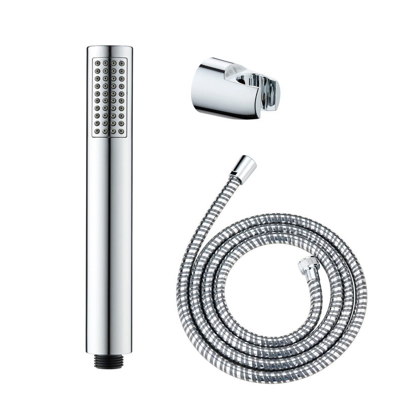 Τηλέφωνο Μπάνιου Με Σπιράλ & Στήριγμα (Σετ) Wenko Chrome Basic Line 24918100