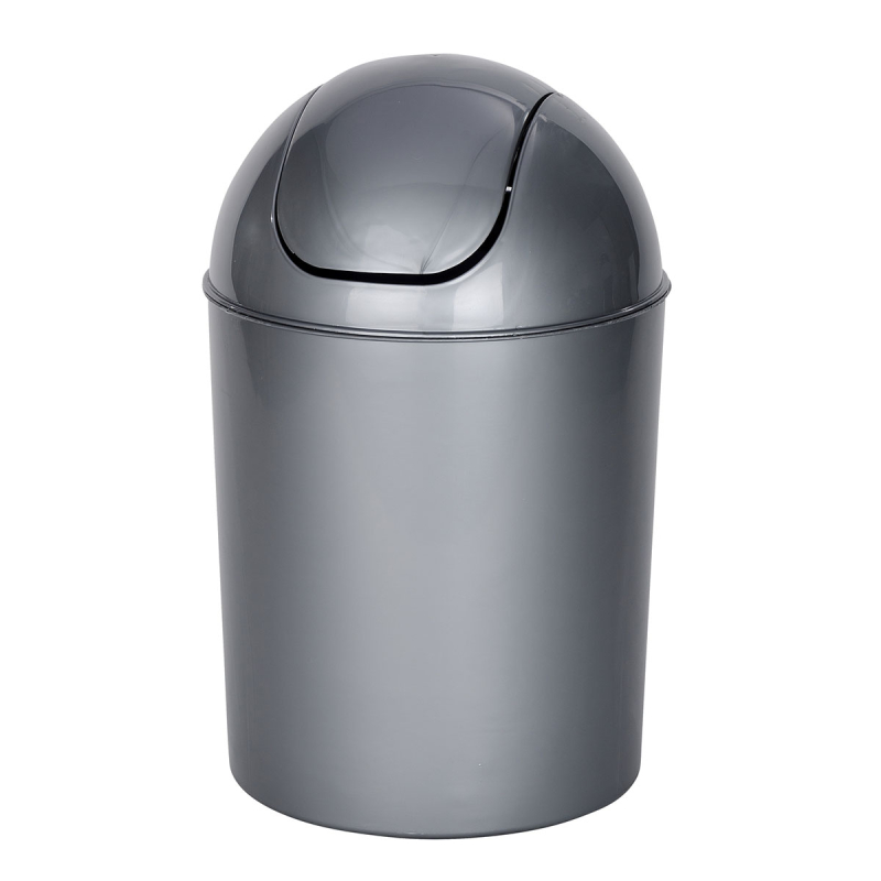 Κάδος Απορριμμάτων Μπάνιου (Φ20x30) Wenko 6lt Economic Grey 21884100