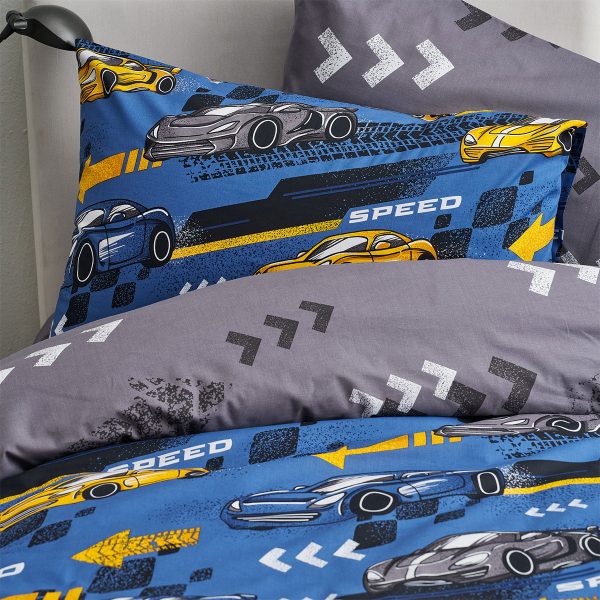Πάπλωμα Μονό (160x230) 2 Όψεων Vesta Kids Race