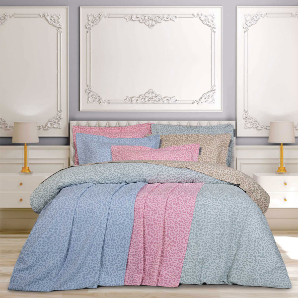 Σεντόνι Υπέρδιπλο Με Λάστιχο (160x200+35) Greenwich Polo Club Loft Leopard