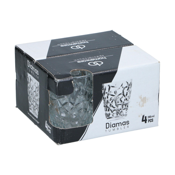 Ποτήρια Νερού 280ml (Σετ 4τμχ) Homeware Diamas 622000002172