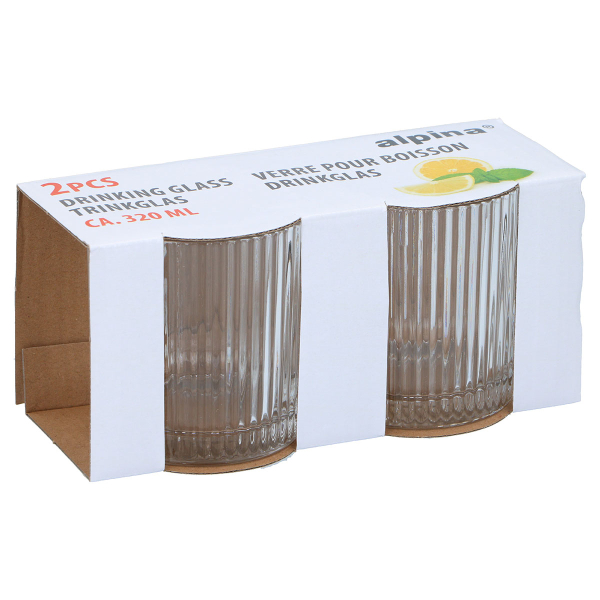 Ποτήρια Νερού 320ml (Σετ 2τμχ) Alpina 871125225941