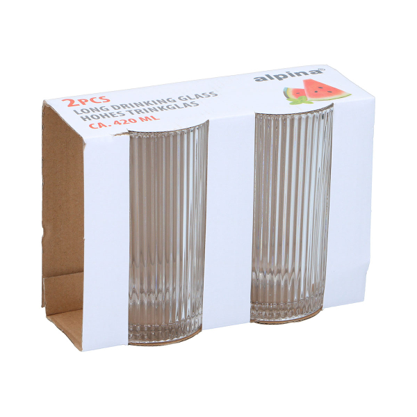Ποτήρια Νερού 420ml (Σετ 2τμχ) Alpina 871125225942