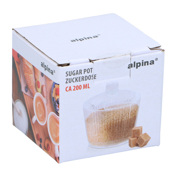 Ζαχαριέρα Σερβιρίσματος Με Καπάκι 200ml Alpina 871125225944