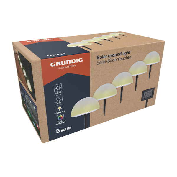 Ηλιακά Φωτιστικά Καρφωτά (Σετ 5τμχ) LED 3 CCT Grundig 871125226157