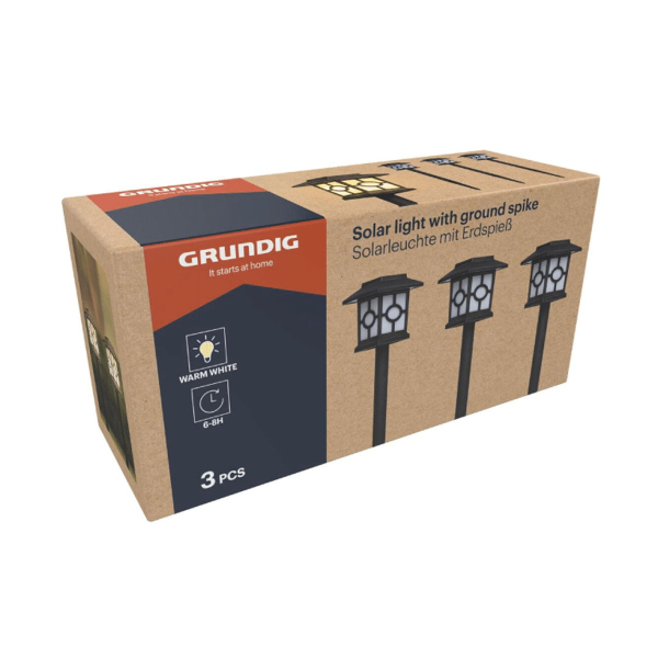 Ηλιακά Φωτιστικά Καρφωτά (Σετ 3τμχ) Grundig 871125230440