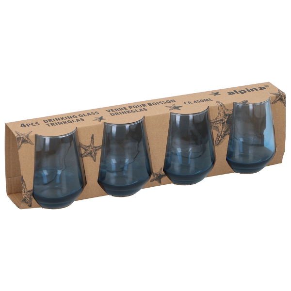 Ποτήρια Νερού 450ml (Σετ 4τμχ) Alpina 871125233469