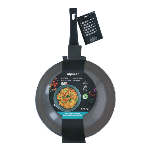 Αντικολλητικό Wok (28εκ.) Αλουμινίου Alpina 871125233519