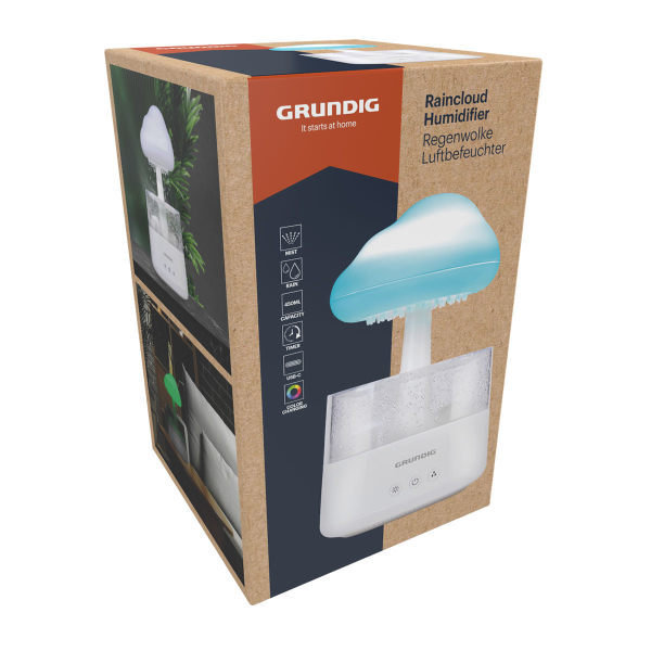 Συσκευή Αρωματοθεραπείας Με Φωτισμό RGB 450ml Grundig 871125234748