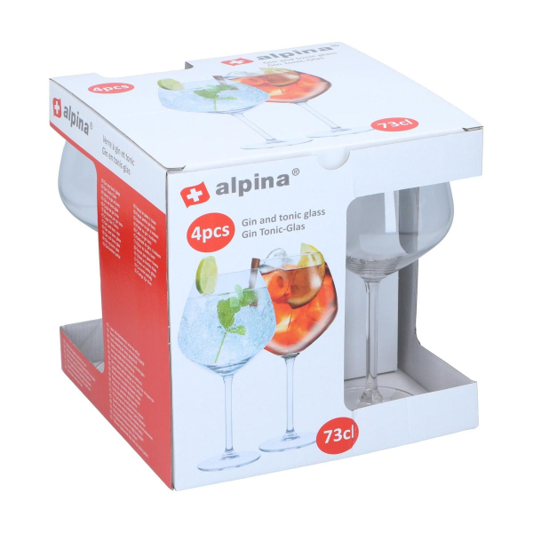 Ποτήρια Κοκτέιλ (Σετ 4τμχ) 730ml Alpina 871125249630