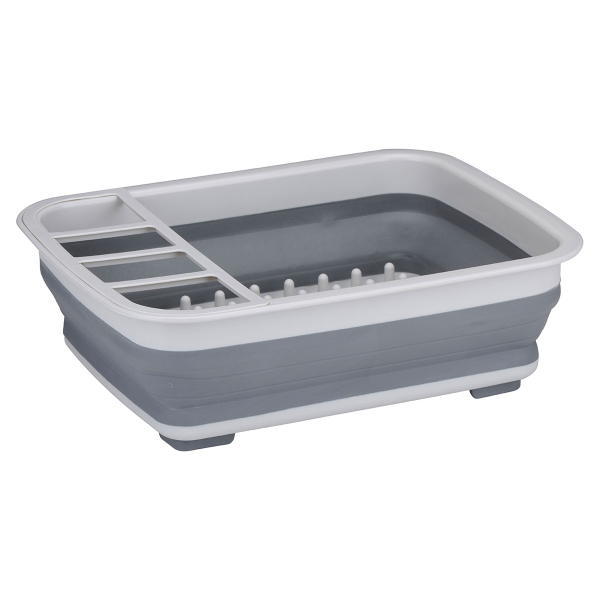 Πτυσσόμενο Στραγγιστήρι Πιάτων (38x29.5x12) Alpina Grey 871125225620