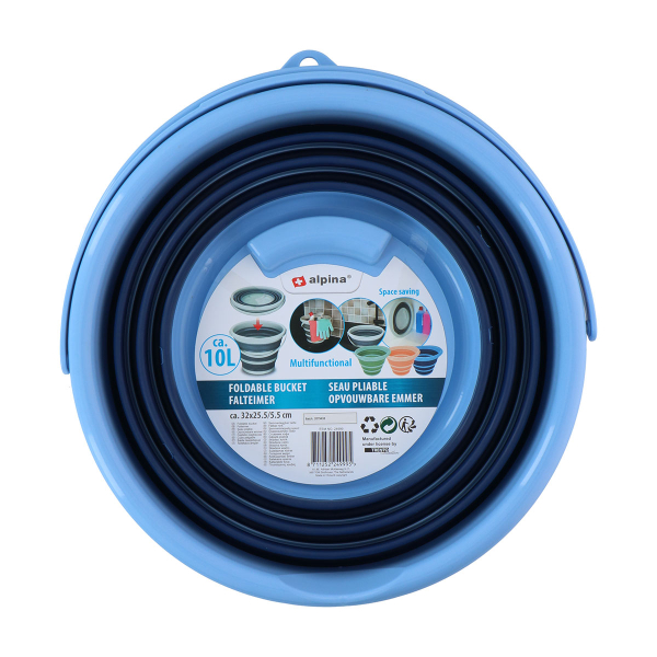 Πτυσσόμενο Λεκανάκι (36x32.5x24.5) Alpina Blue 871125224999