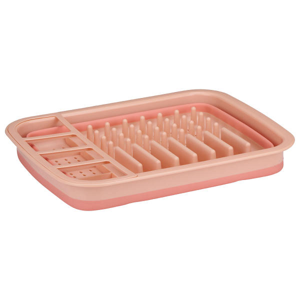 Πτυσσόμενο Στραγγιστήρι Πιάτων (38x29.5x12) Alpina Pink 871125225620