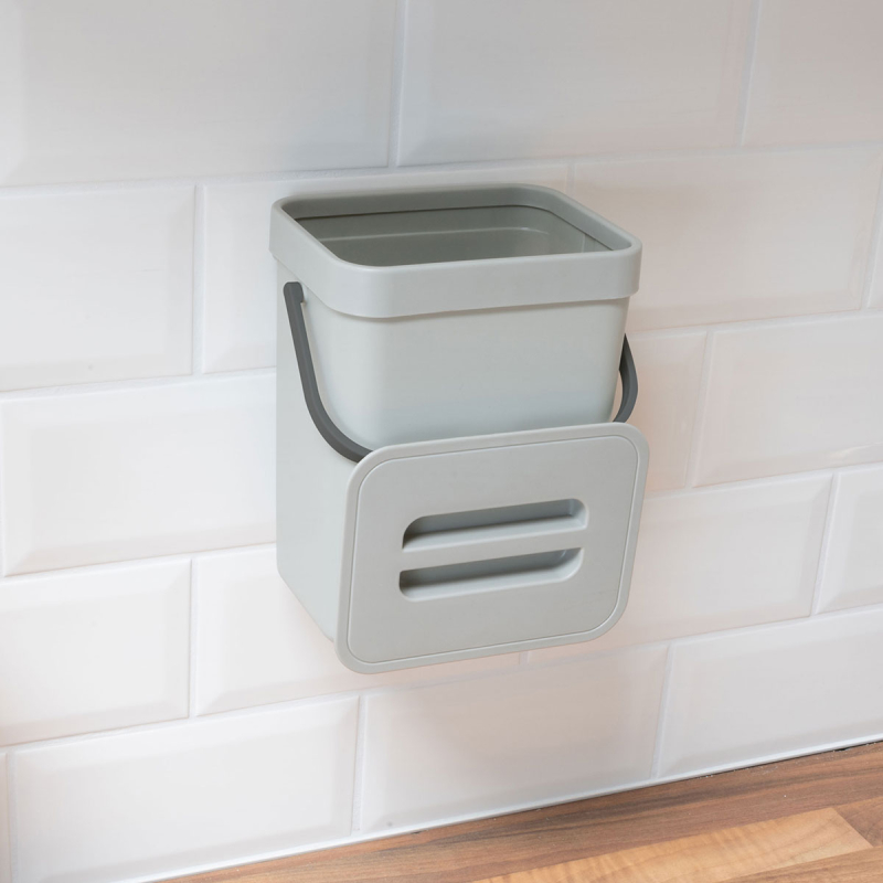 Κάδος Κουζίνας Ντουλαπιού (15.7x12.5x20.5) 3lt Cuisine Elegance Grey 871125249801