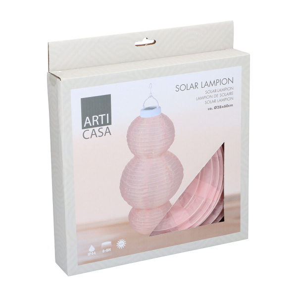 Ηλιακό Φωτιστικό Οροφής (Φ28x60) Articasa Pink 871125230219