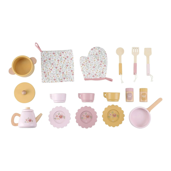Ξύλινο Παιχνίδι Ρόλων (70.5x30x83) Little Dutch Kitchen Pink LD2501