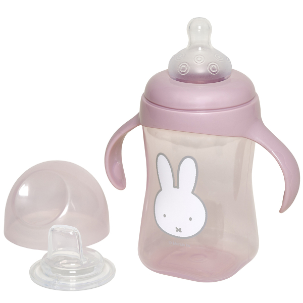 Πλαστικό Μπιμπερό 300ml Με Θηλή Σιλικόνης 4+Μ Miffy Koko Pink 69-24689