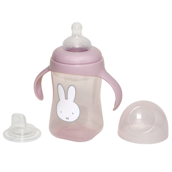 Πλαστικό Μπιμπερό 300ml Με Θηλή Σιλικόνης 4+Μ Miffy Koko Pink 69-24689