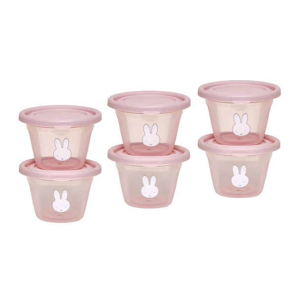 Φαγητοδοχεία (Σετ 6τμχ) Miffy Koko Pink 69-24707