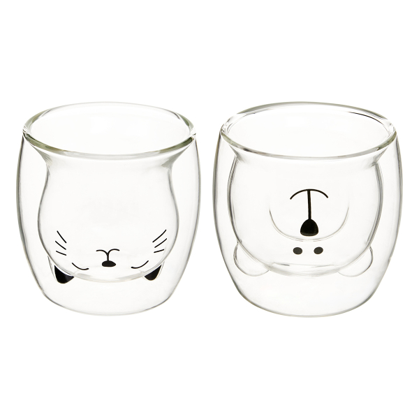 Κούπες 250ml (Σετ 2τμχ) S-D Animals 217868