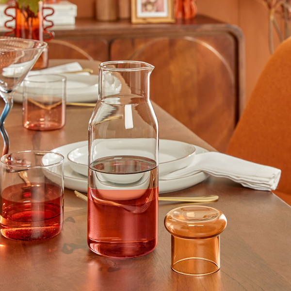 Καράφα Με Πώμα 860ml S-D Homy 213979 Red