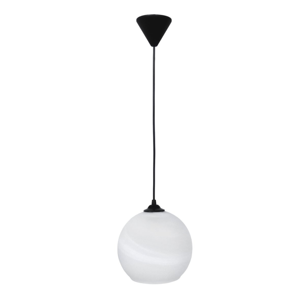 Φωτιστικό Οροφής Μονόφωτο Heronia GL-6040 02-0501 Black/White