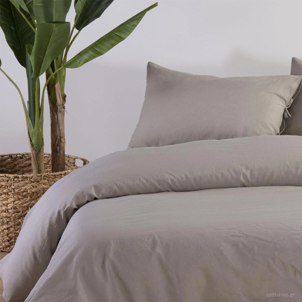 Σεντόνι Υπέρδιπλο Επίπεδο (240x270) Nef-Nef Homeware Cotton Linen