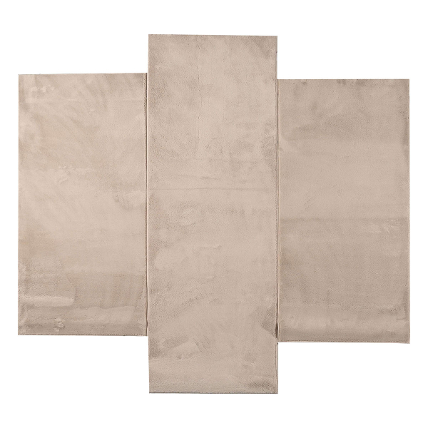 Μοκέτες Κρεβατοκάμαρας (Σετ 3τμχ) Pol Rugs & Mats Como Beige