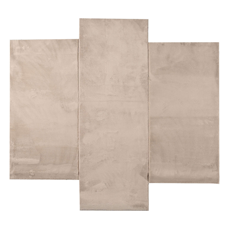 Μοκέτες Κρεβατοκάμαρας (Σετ 3τμχ) Pol Rugs & Mats Como Beige