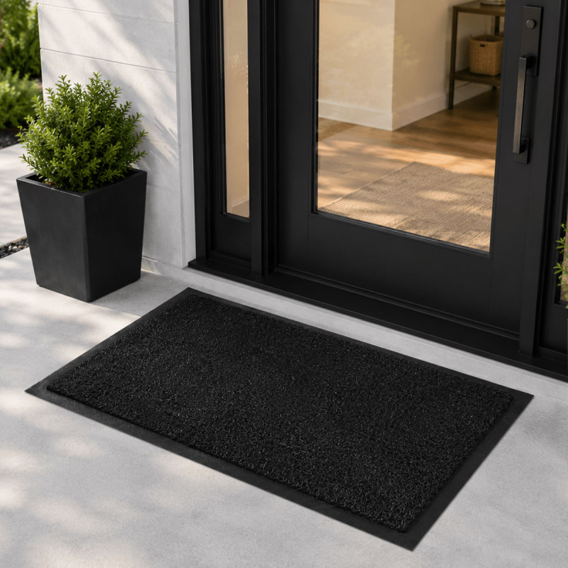 Πατάκι Εισόδου (60x90) Pol Rugs & Mats Spaghetti Black