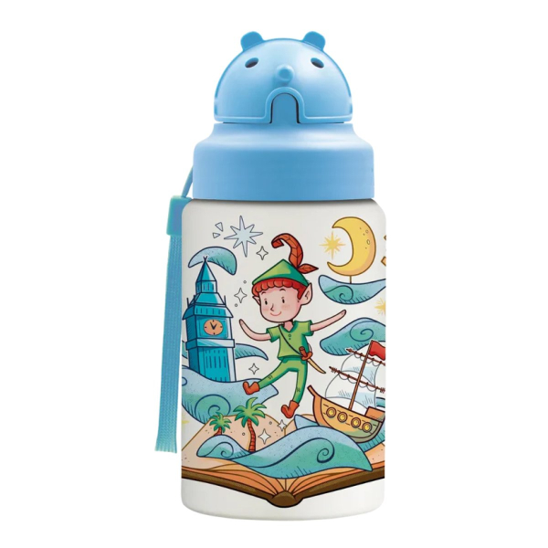 Παγούρι - Θερμός 350ml Με Καλαμάκι Laken Peter Pan