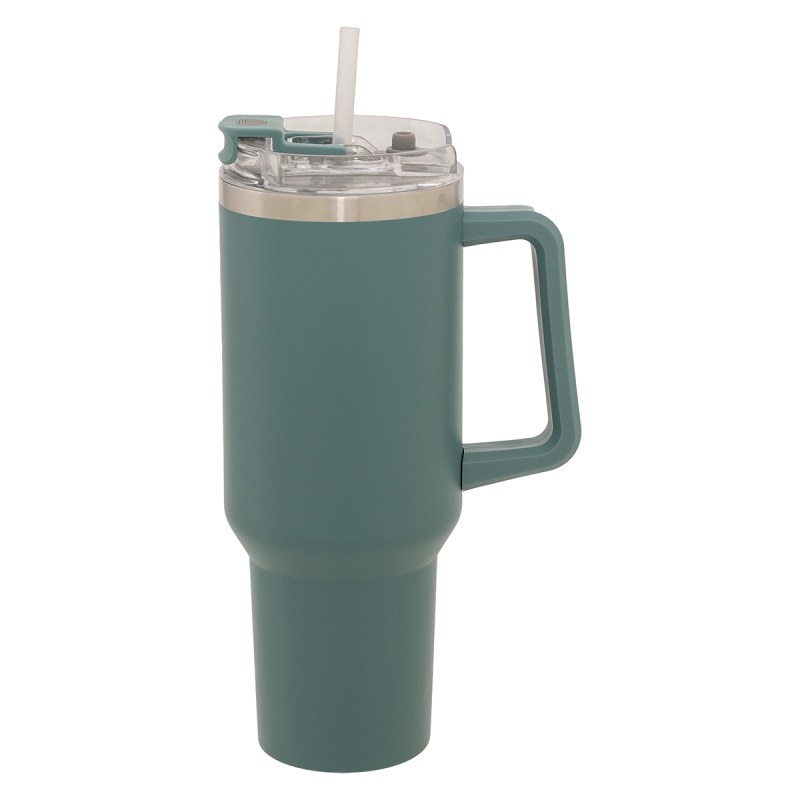Κούπα Θερμός Με Λαβή & Καλαμάκι 1.2lt F-V Alex 198062 Green