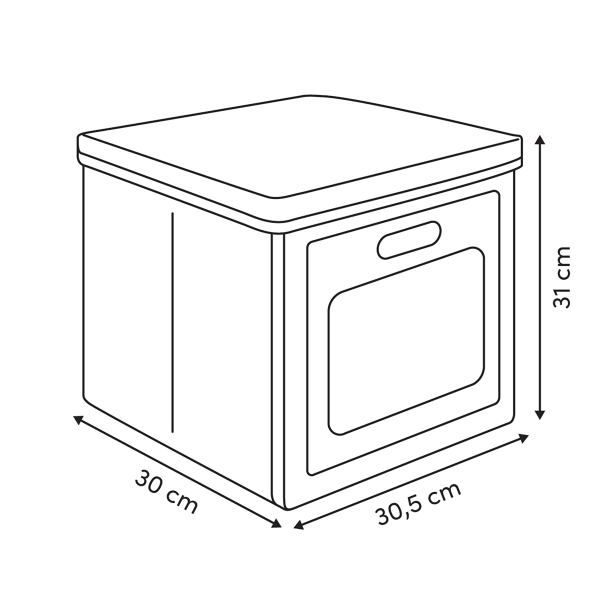 Κουτί Αποθήκευσης (30.5x30.5x30.5) F-V Cube'n Door 212771