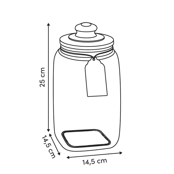 Δοχείο Αποθήκευσης 2.8lt F-V Bonby 217632
