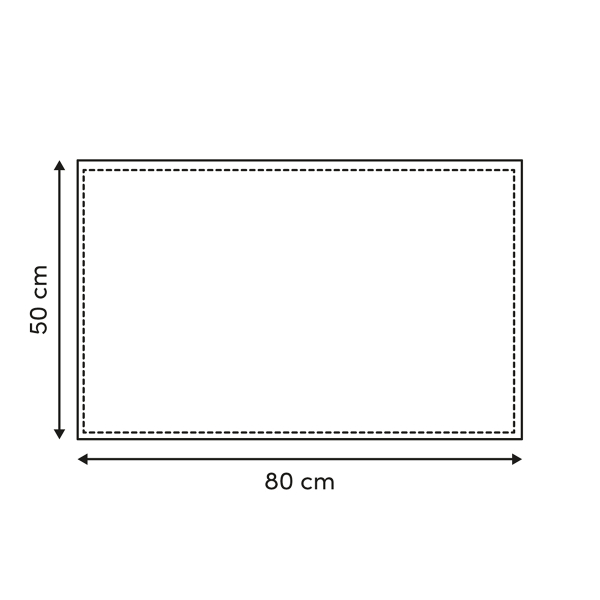 Πατάκι Μπάνιου Bamboo (50x80) F-V Stemy Black 220356A