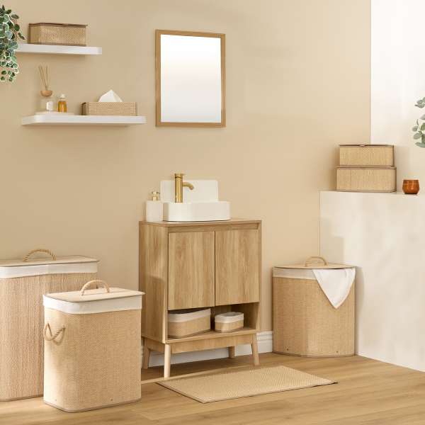 Πατάκι Μπάνιου Bamboo (50x80) F-V Stemy Beige 220356B