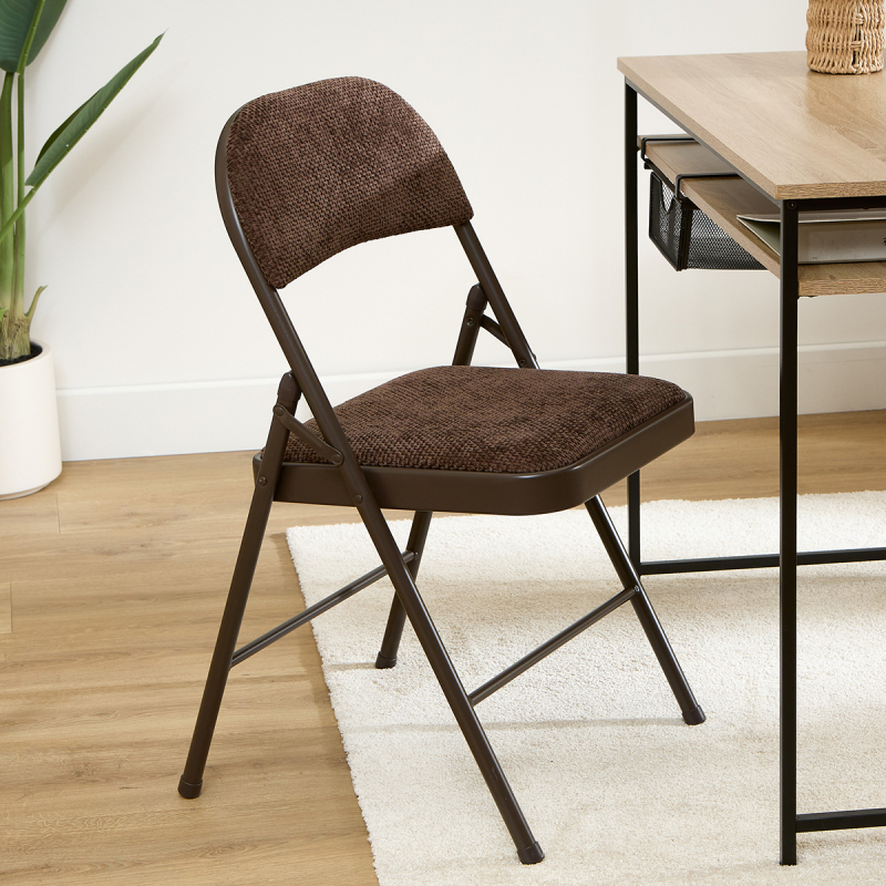 Πτυσσόμενη Καρέκλα Κουζίνας (46.5x46.5x79.5) F-V Flexy Velvet Brown 221059A