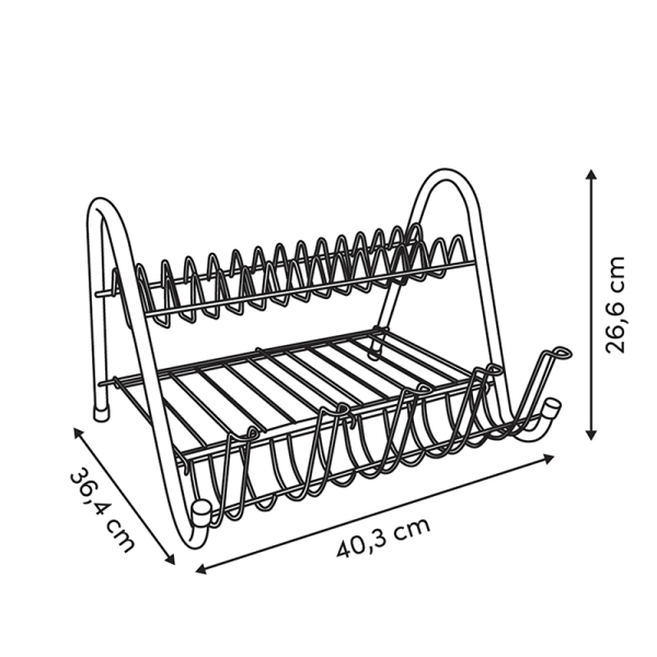 Στραγγιστήρι Πιάτων Διώροφο (40.3x36.4x26.6) F-V Wave 190365