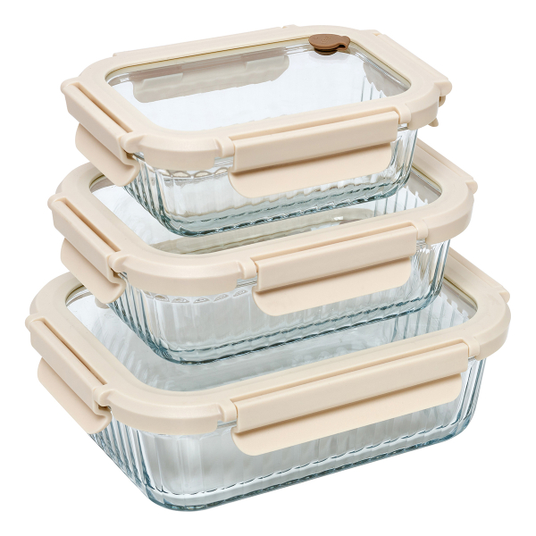Φαγητοδοχεία (Σετ 3τμχ) F-V Clipeat Beige 217661
