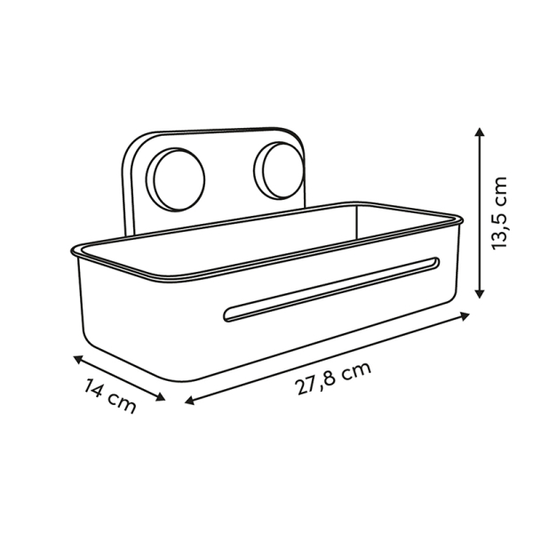 Ραφιέρα Μπάνιου (27.8x14x13.5) F-V Easybath 211431