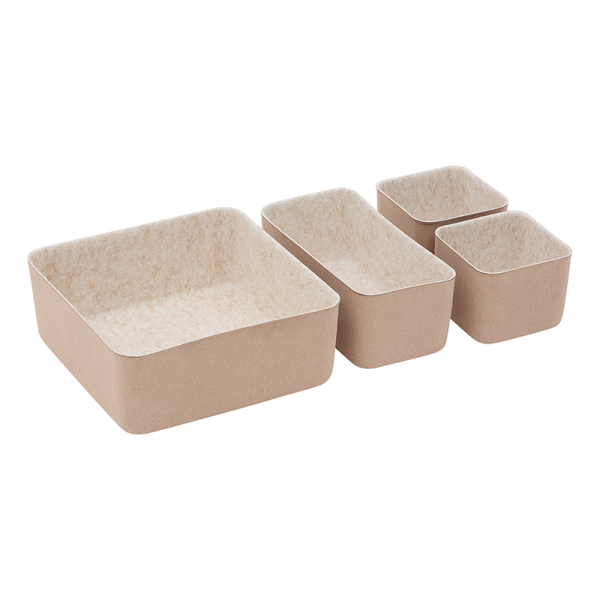 Θήκες Οργάνωσης (Σετ 4τμχ) F-V Feltia 218621 Beige