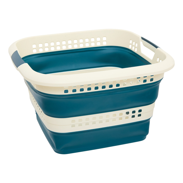 Πτυσσόμενο Καλάθι Ρούχων (48.7x48x33.3) F-V Laundry 186192B Blue