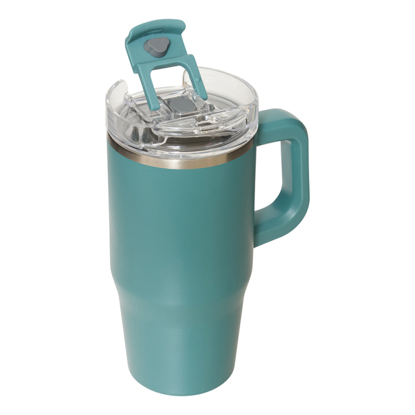 Κούπα Θερμός Με Λαβή & Καλαμάκι 600ml F-V Alex 213566 Blue