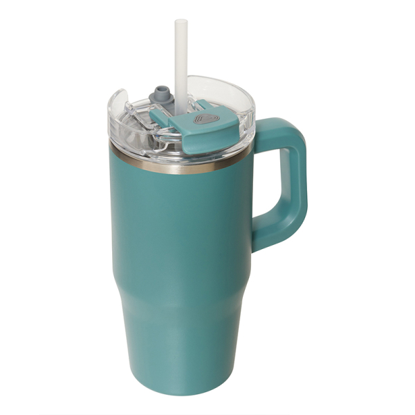 Κούπα Θερμός Με Λαβή & Καλαμάκι 600ml F-V Alex 213566 Blue