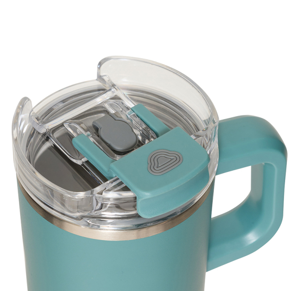 Κούπα Θερμός Με Λαβή & Καλαμάκι 600ml F-V Alex 213566 Blue