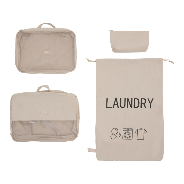 Θήκες Οργάνωσης Ταξιδίου (Σετ 4τμχ) F-V Mellia 213589 Beige