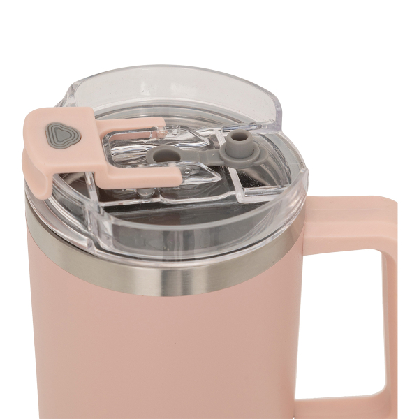 Κούπα Θερμός Με Λαβή & Καλαμάκι 1.2lt F-V Alex 198062 Pink