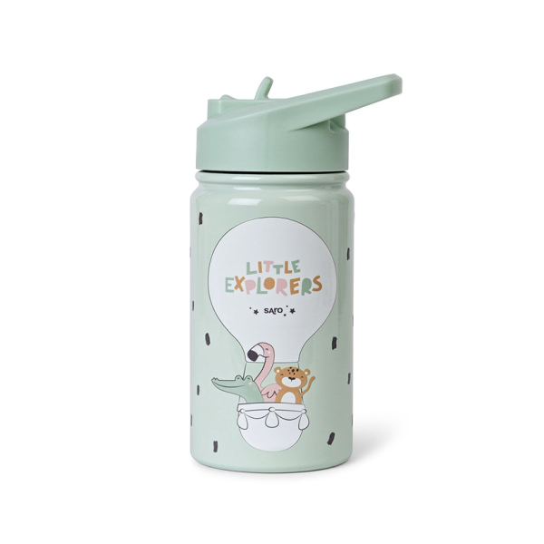 Παγούρι - Θερμός 350ml Με Καλαμάκι Saro Little Explores 74513